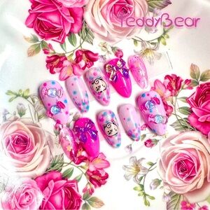 🎶 Jigglypuff’s Singing 🎶 ฅ՞•ﻌ•՞ฅ PressOn Nails